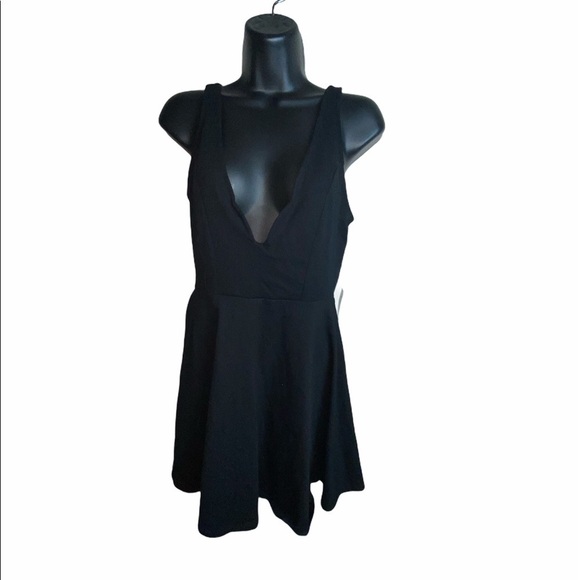 Express Dresses & Skirts - Express Black Plunge V-Neck Dress Women’s Size Small NWT